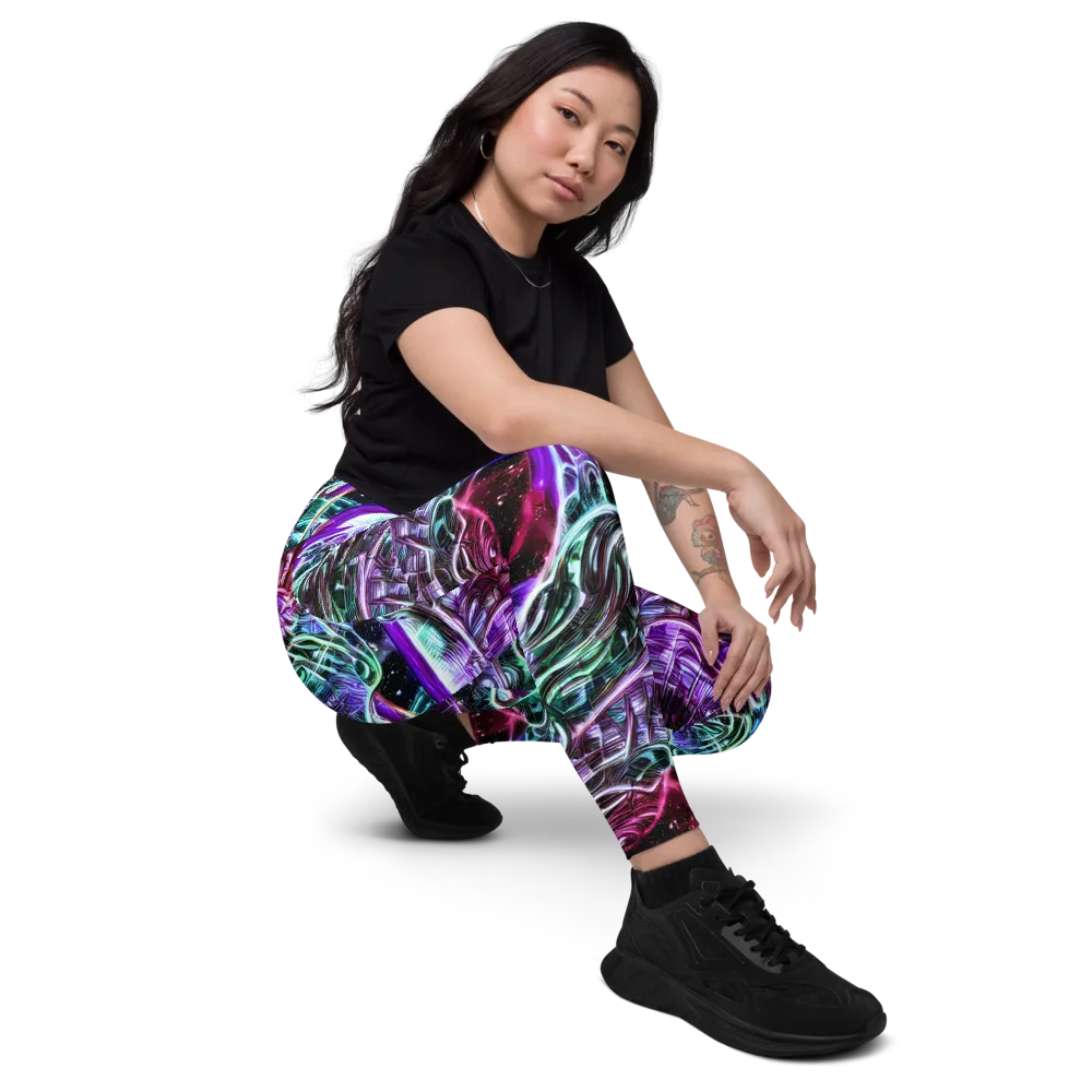 Nebula Fusions on Leggings with Pockets — Right Front