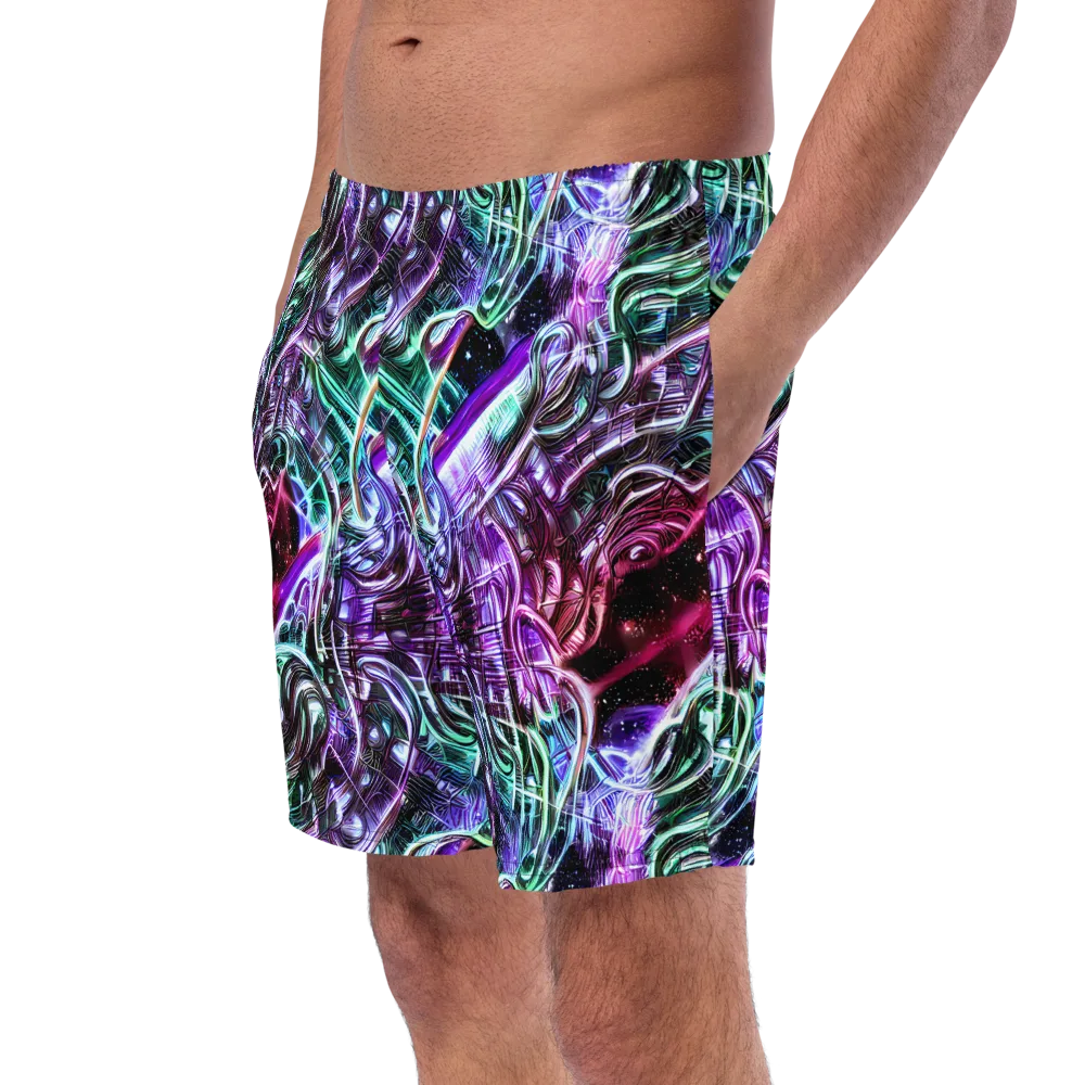 Nebula Fusions on Swim Trunks — Left Front