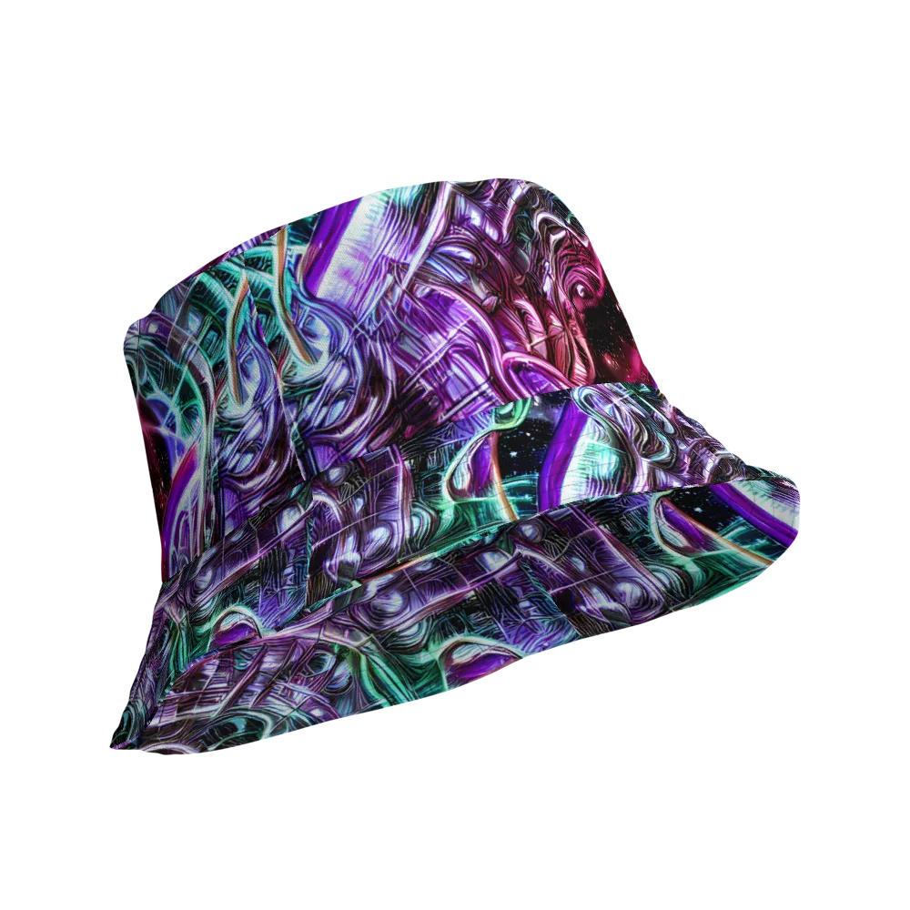 Nebula Fusions on Reversible Bucket Hat — Product details Outside