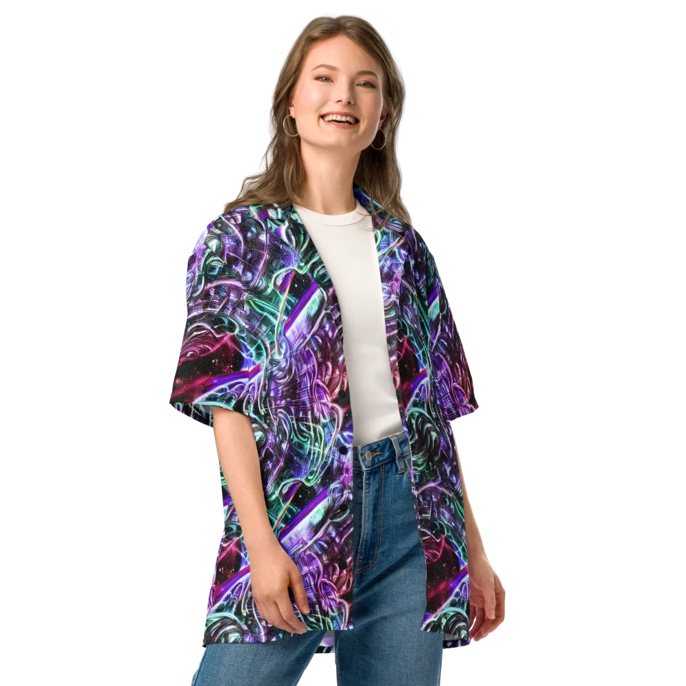 Nebula Fusions on Button Shirt — Front