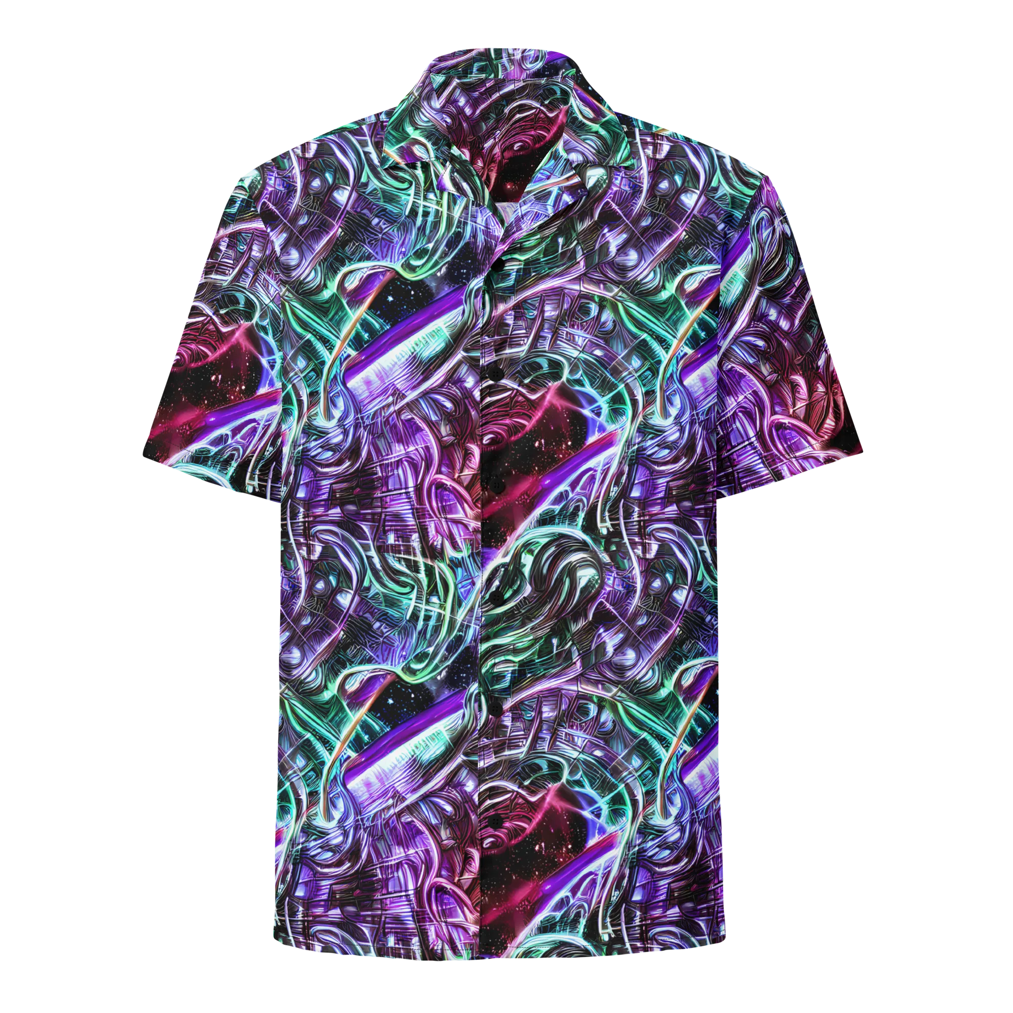 Nebula Fusions on Button Shirt — Front