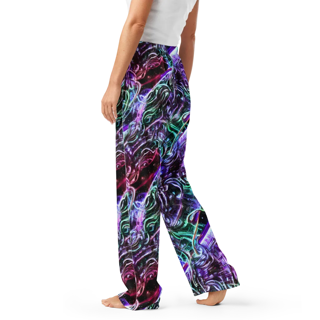Nebula Fusions on Women's Pajama Pants — Left