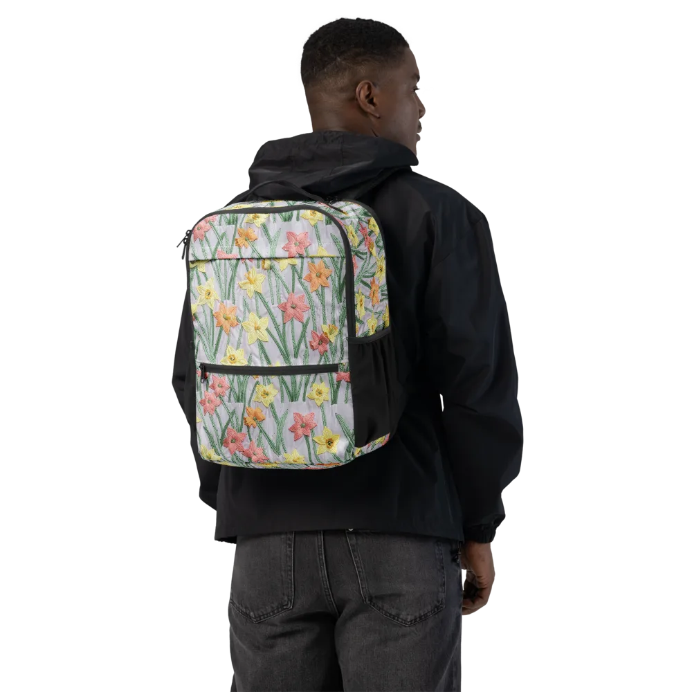 Daffodil Stitch on Utility Backpack — Back