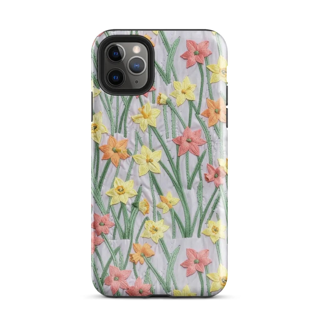 Daffodil Stitch on Tough Case for iPhone® — Front