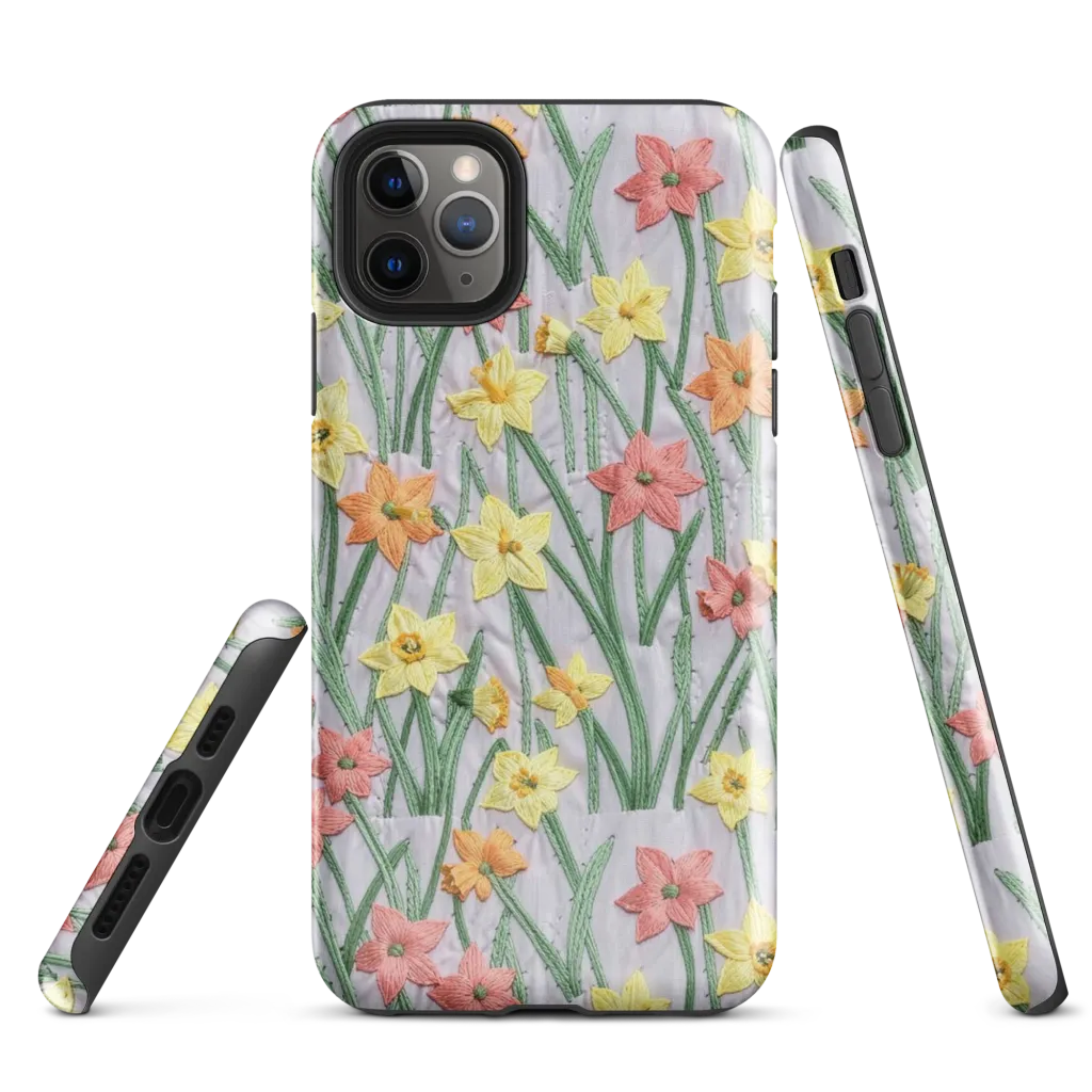 Daffodil Stitch on Tough Case for iPhone® — Front