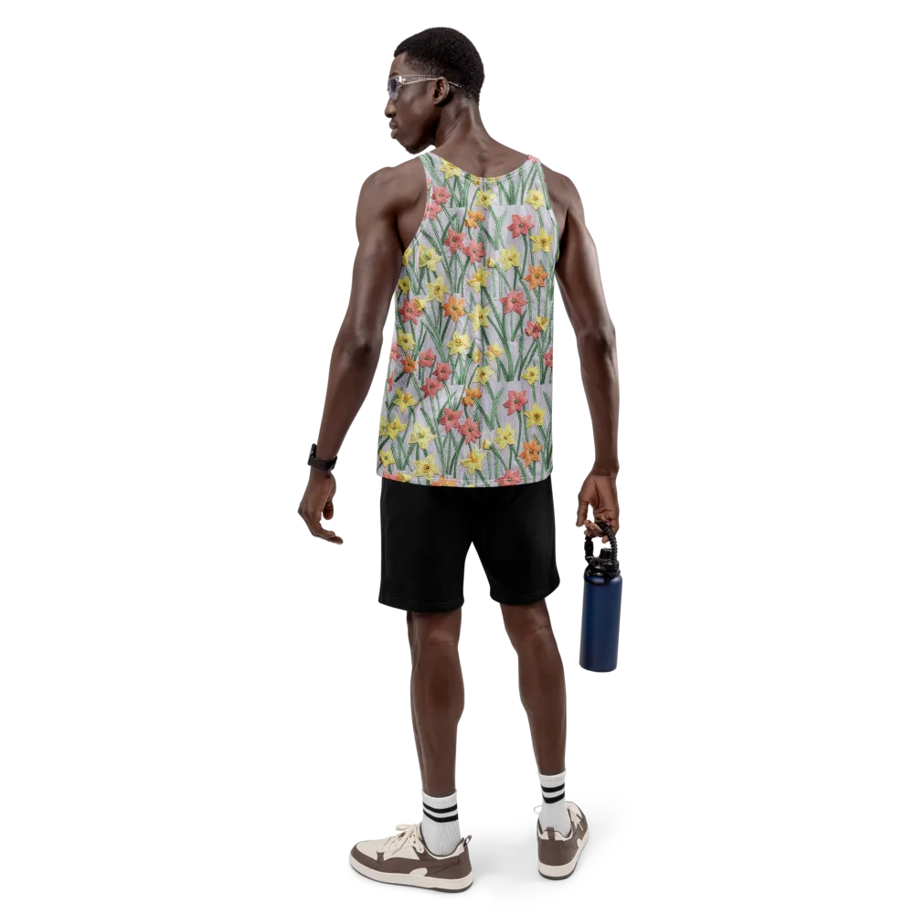 Daffodil Stitch on Men's Tank Top — Back