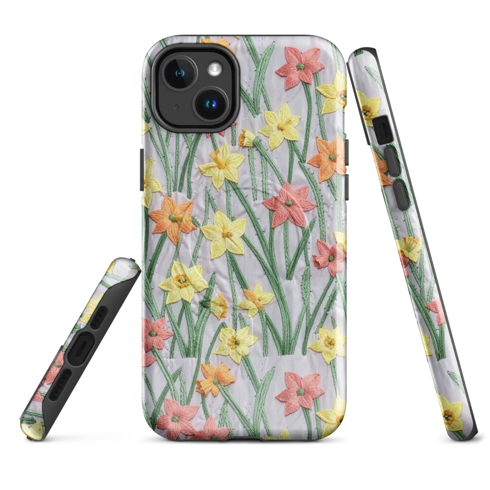 Daffodil Stitch on MagSafe Tough Case for iPhone® — Front