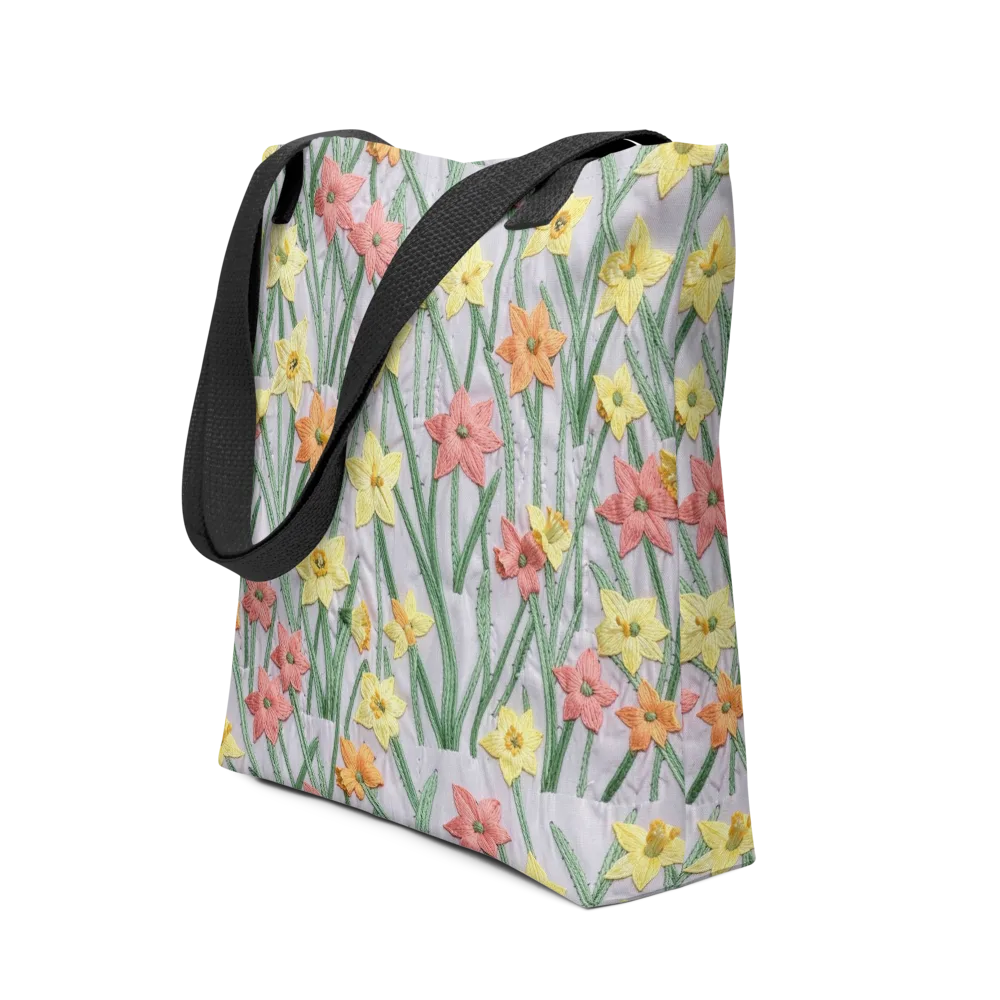 Daffodil Stitch on Tote Bag — Front
