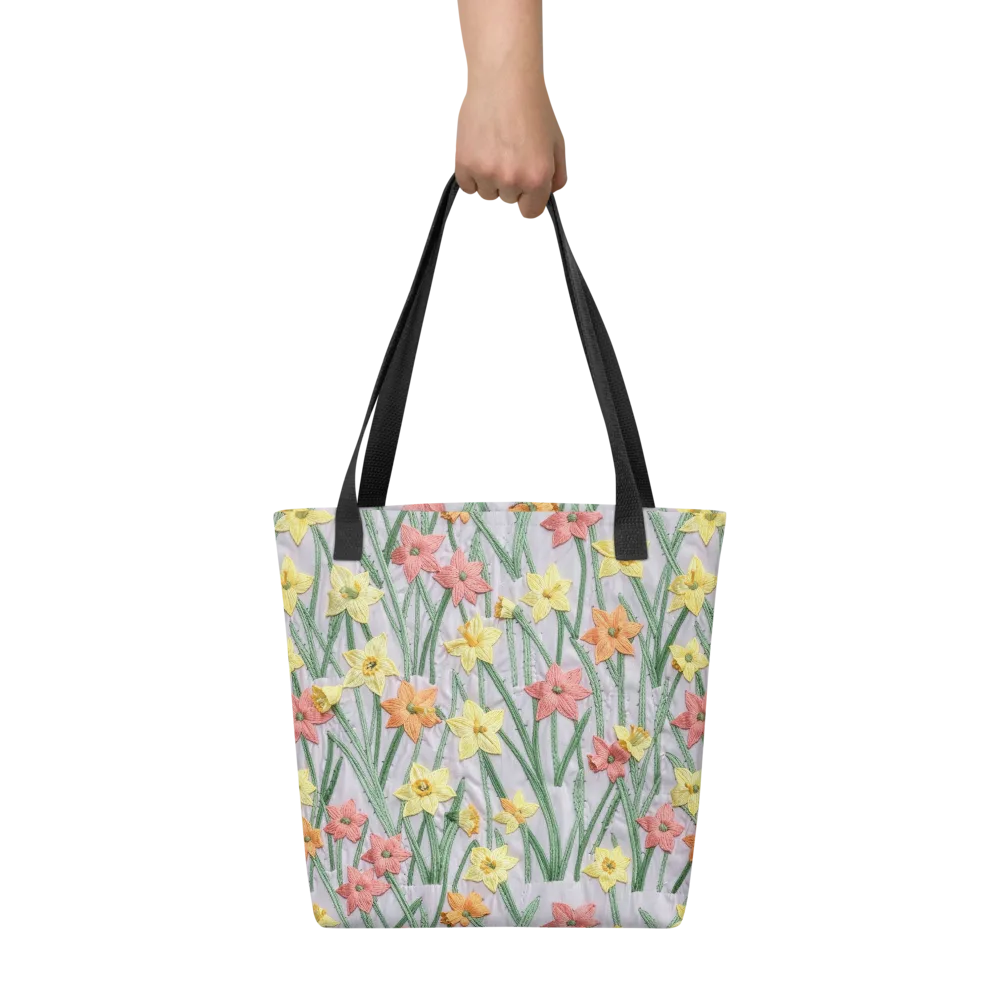 Daffodil Stitch on Tote Bag — Front