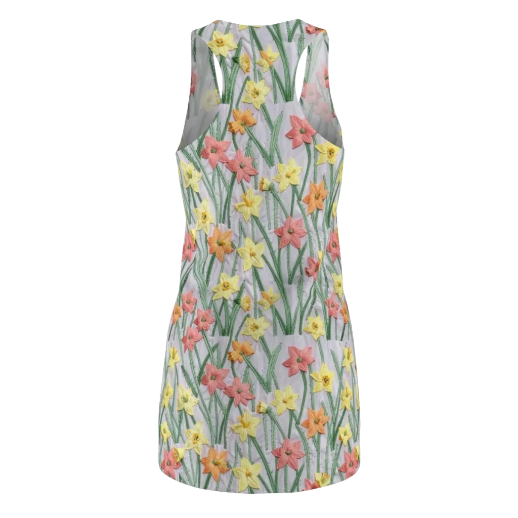 Daffodil Stitch on Racerback Dress — Back