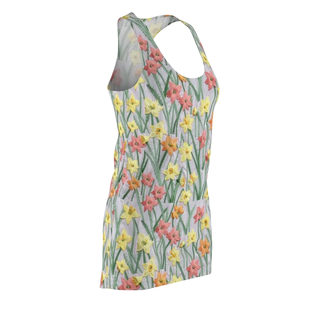 Daffodil Stitch on Racerback Dress — Front Side