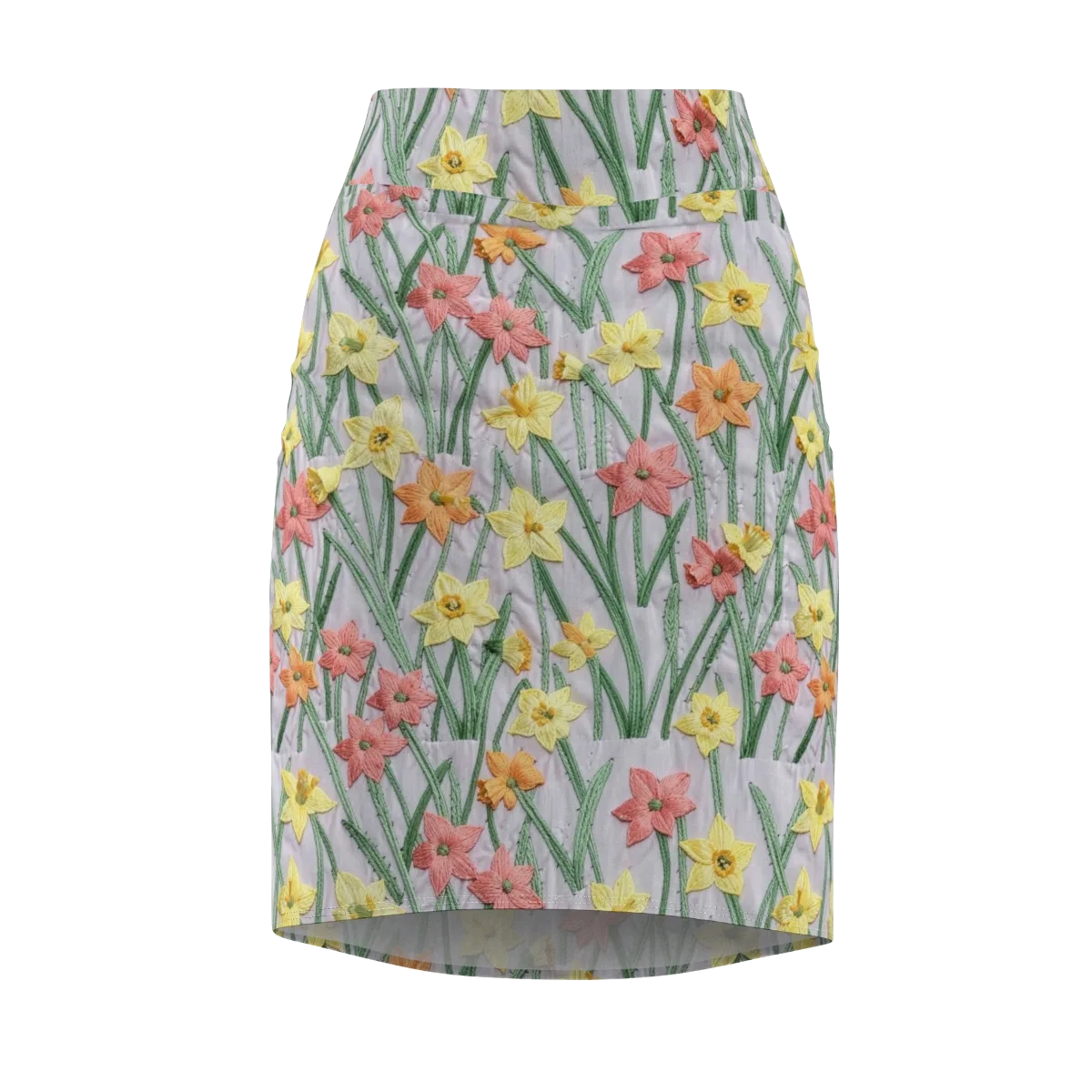 Daffodil Stitch on Pencil Skirt — Front
