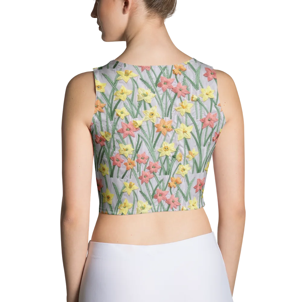 Daffodil Stitch on Crop Top — Back