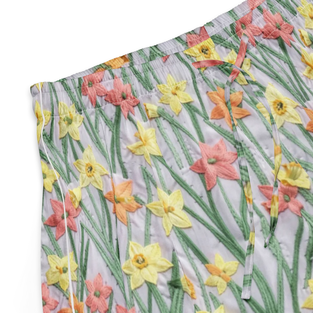 Daffodil Stitch on Women's Pajama Shorts — Product details