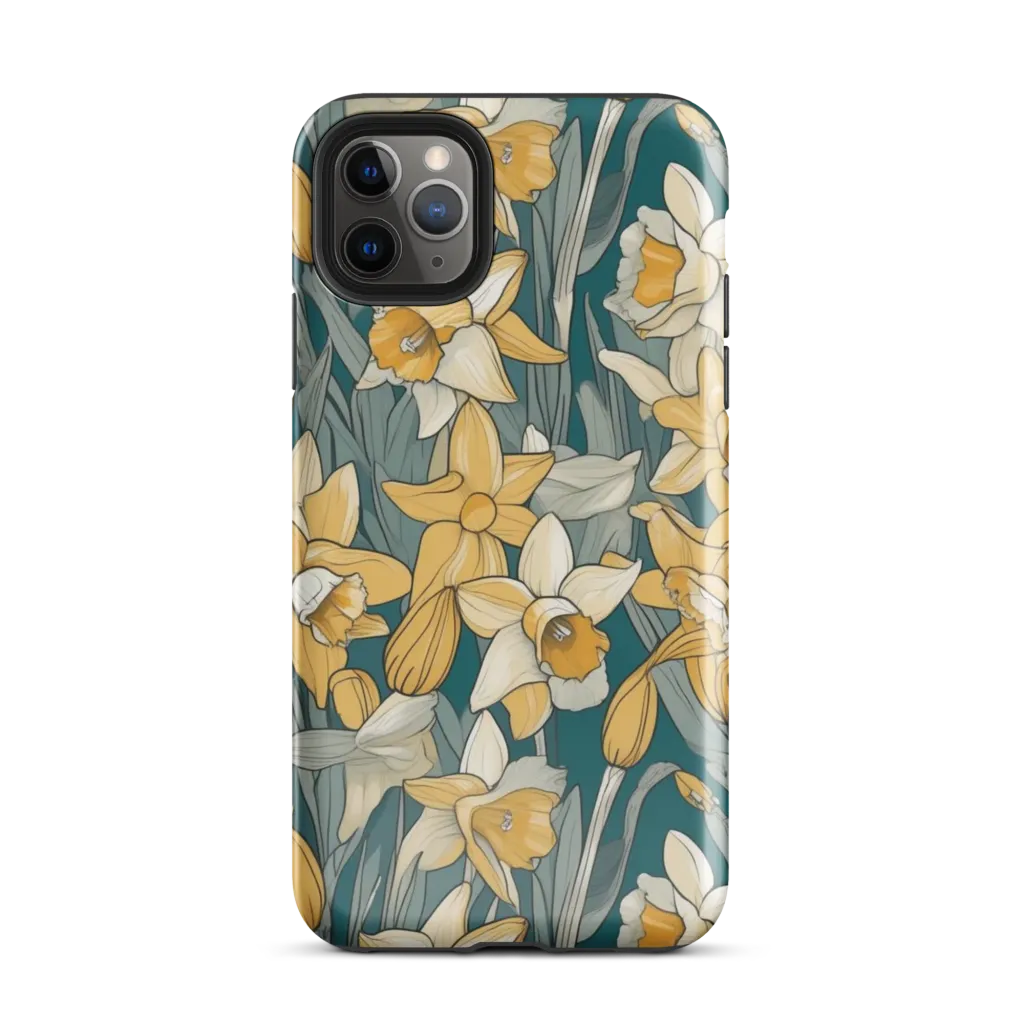 Daffodil Nocturne on Tough Case for iPhone® — Front