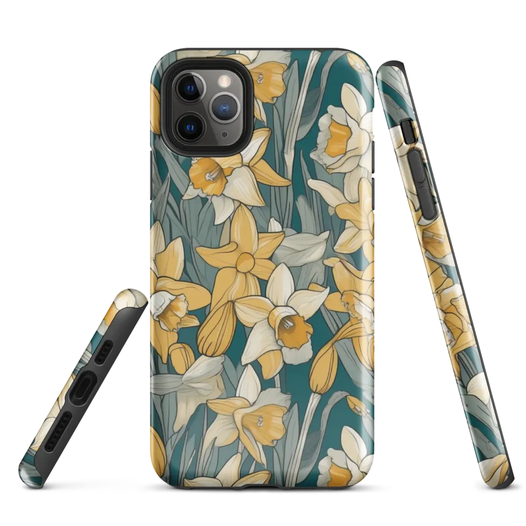 Daffodil Nocturne on Tough Case for iPhone® — Front