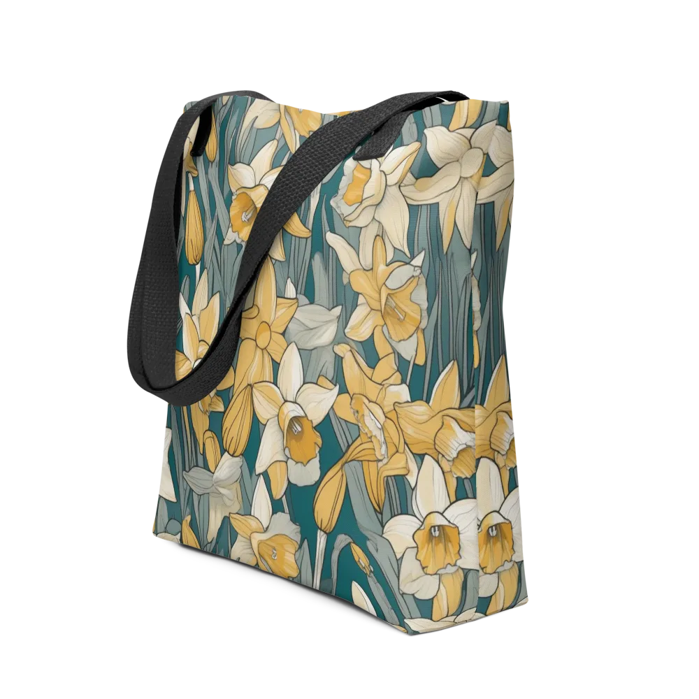 Daffodil Nocturne on Tote Bag — Front