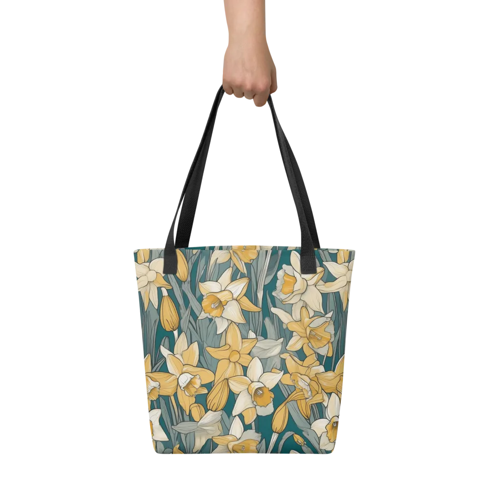 Daffodil Nocturne on Tote Bag — Front