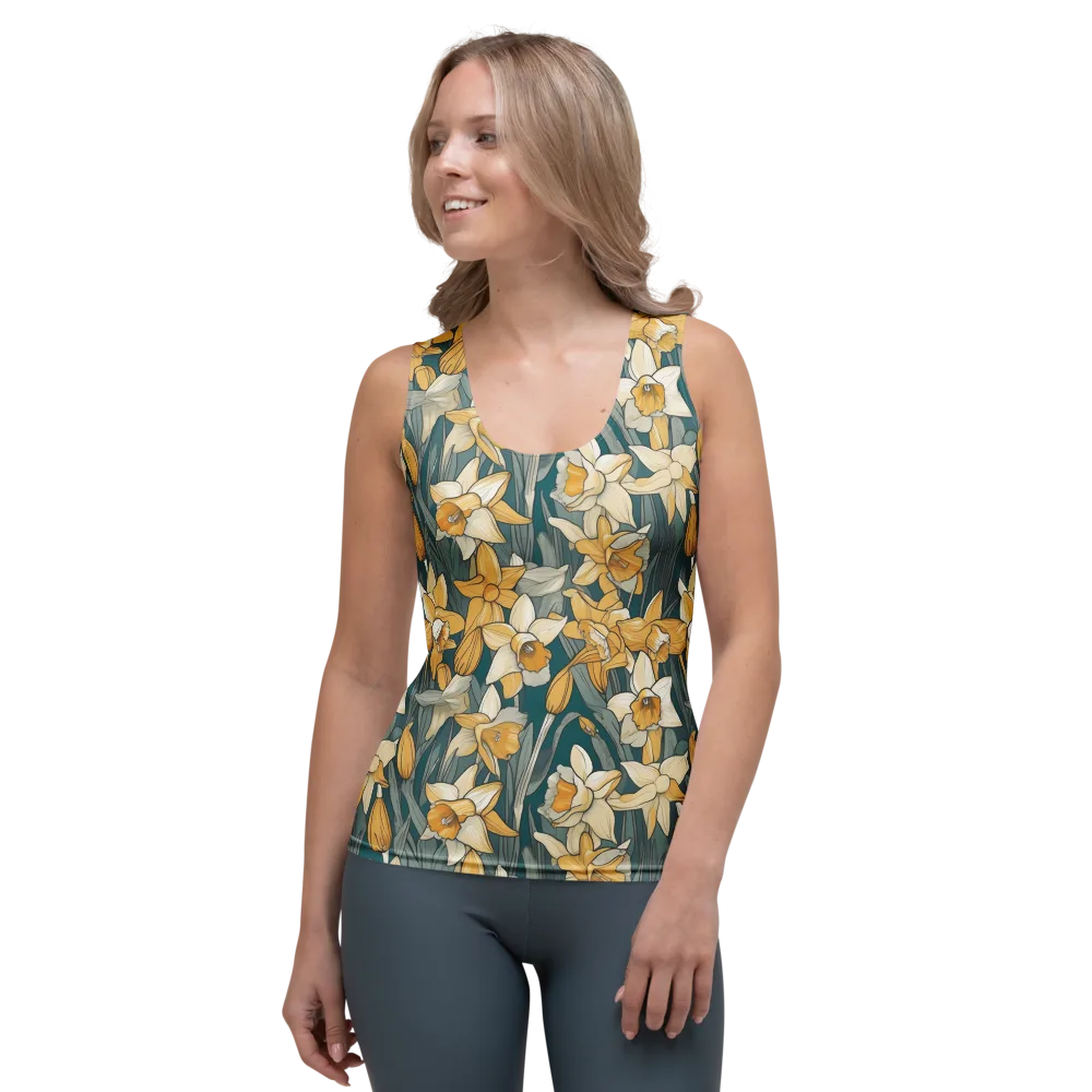Daffodil Nocturne on Women's Tank Top — Front