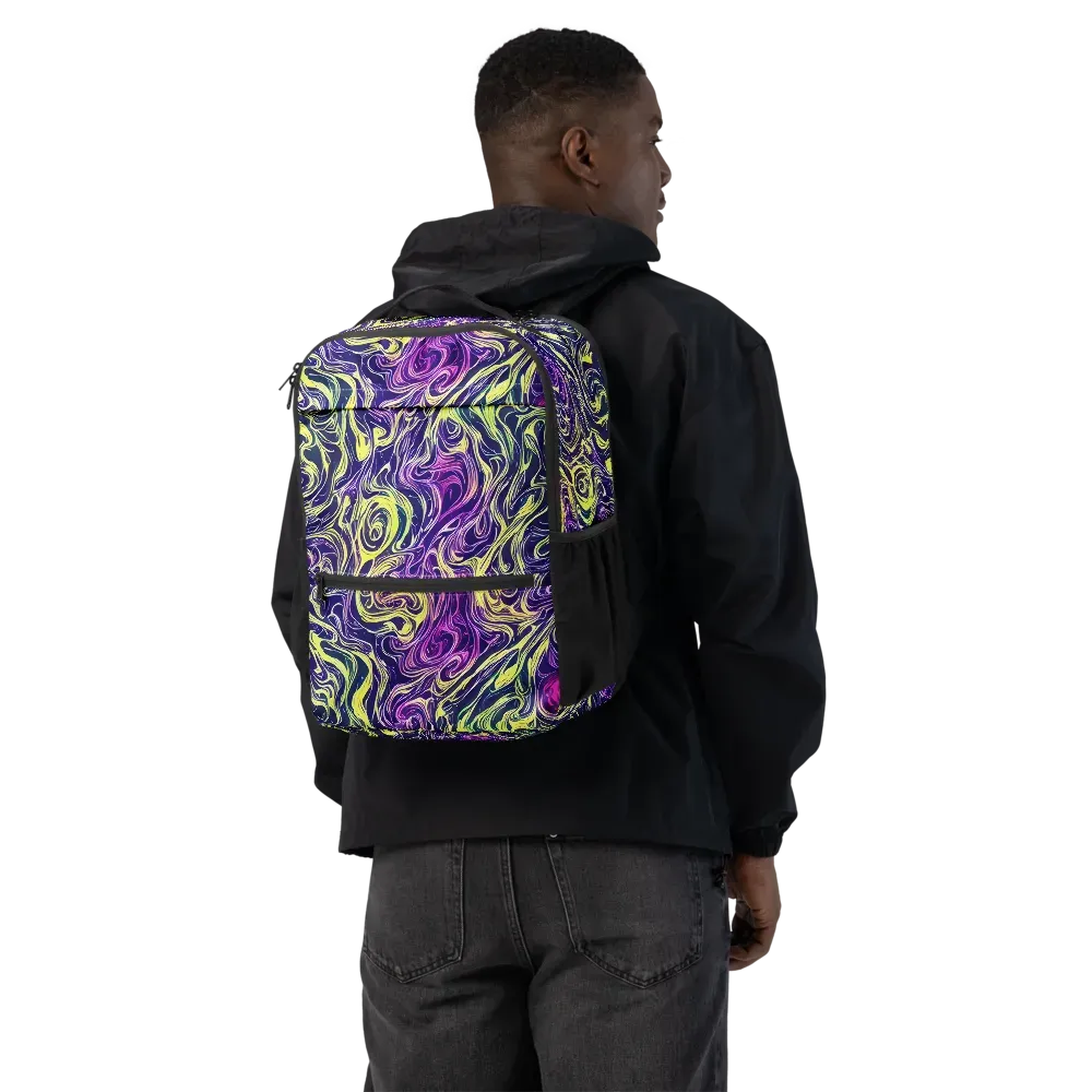 Vivid Drift on Utility Backpack — Back