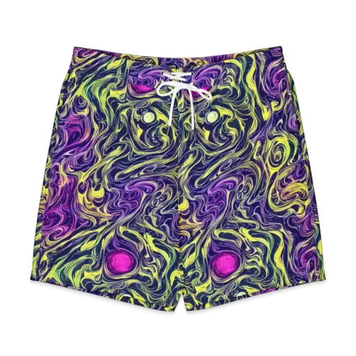 Vivid Drift on a Men's Board Shorts