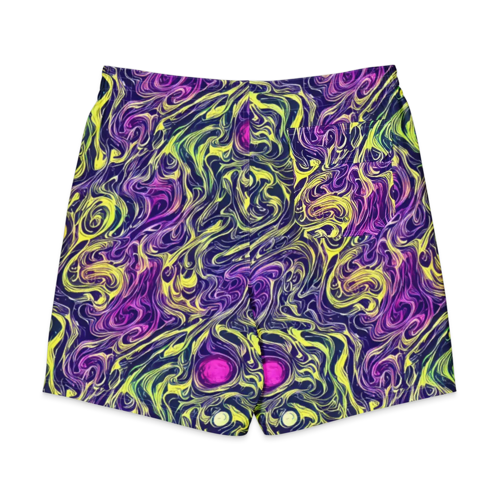 Vivid Drift on Men's Board Shorts — Back