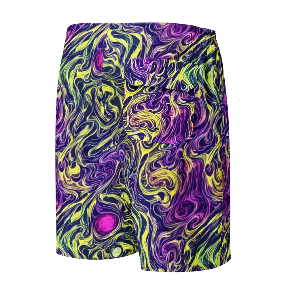 Vivid Drift on Men's Board Shorts — Back