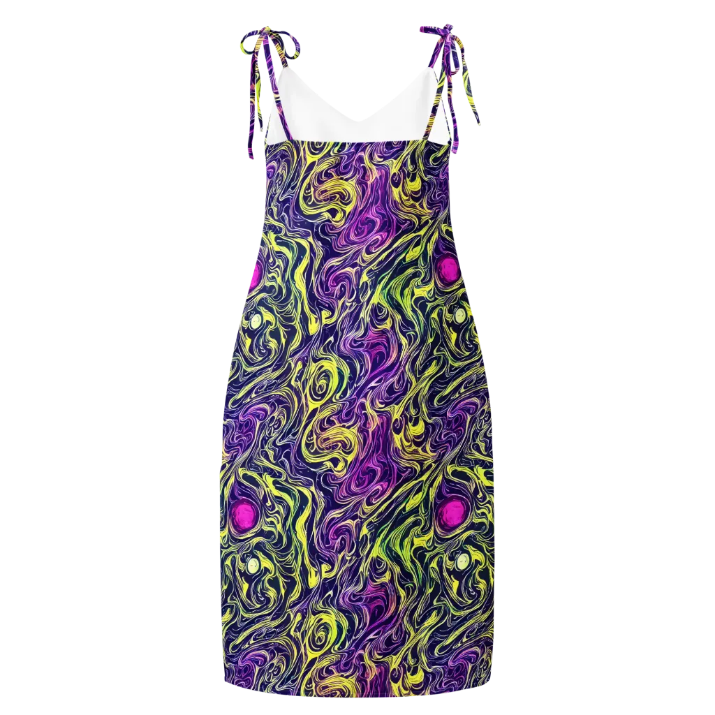 Vivid Drift on Slip Dress — Back