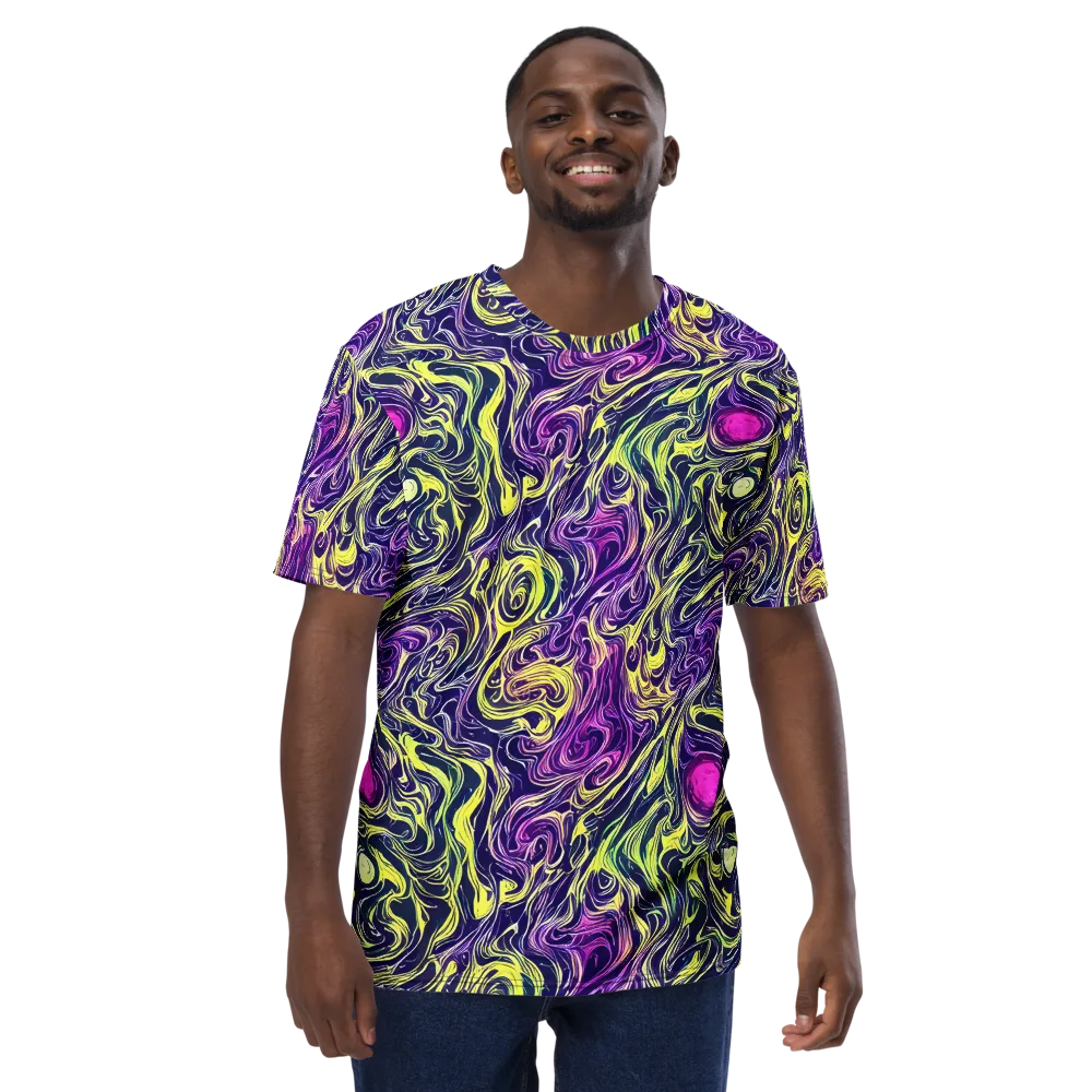 Vivid Drift on Men's Crew Neck T-Shirt — Front