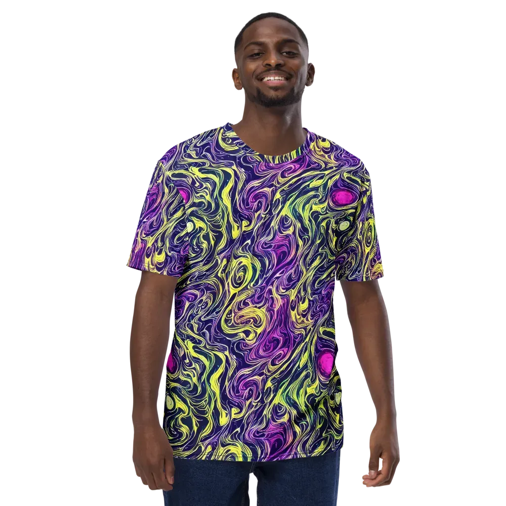 Vivid Drift on Men's Crew Neck T-Shirt — Front