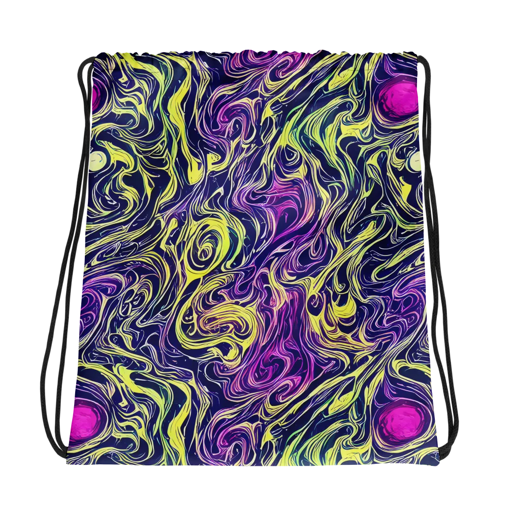 Vivid Drift on Drawstring Bag — Photo