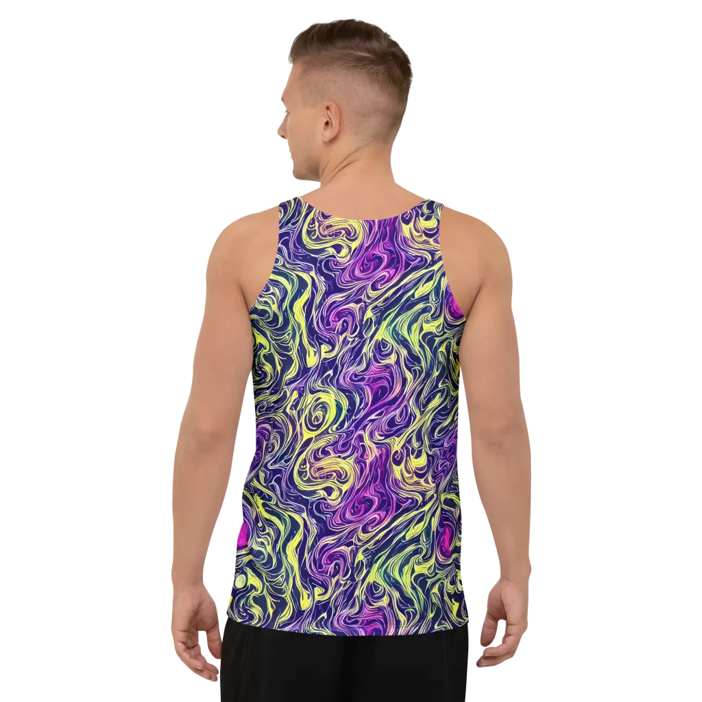 Vivid Drift on Men's Tank Top — Back