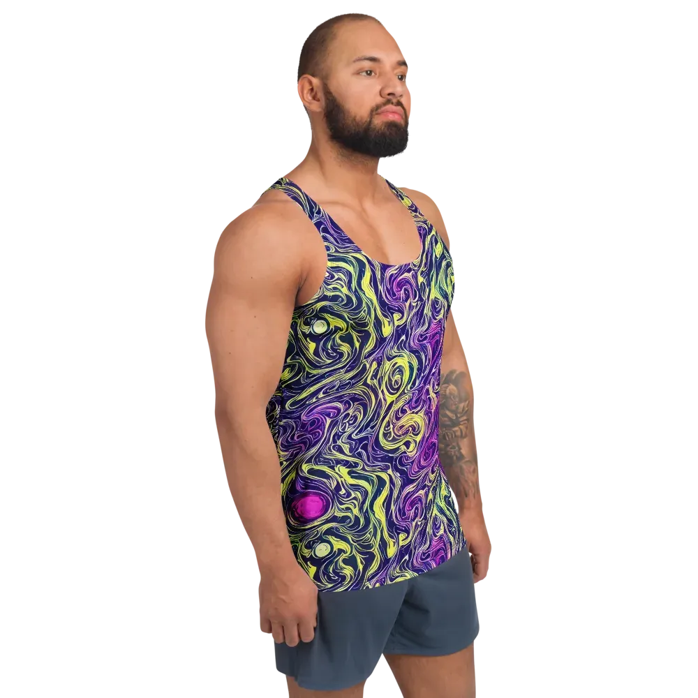 Vivid Drift on Men's Tank Top — Right Front
