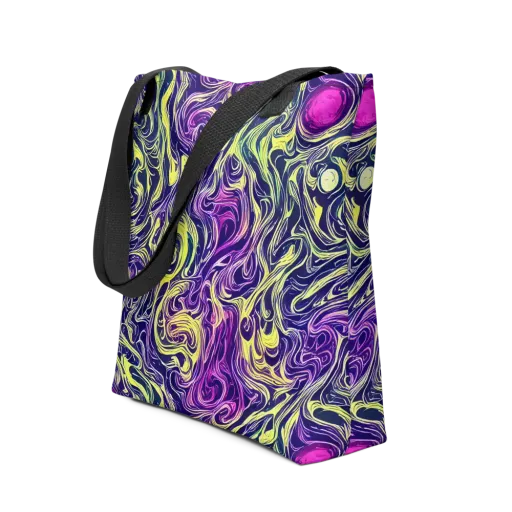 Vivid Drift on a Tote Bag
