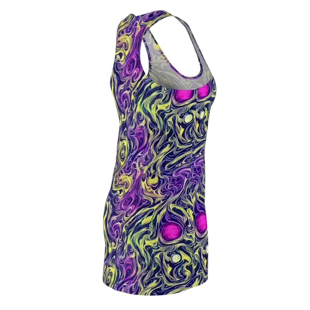 Vivid Drift on Racerback Dress — Back Side