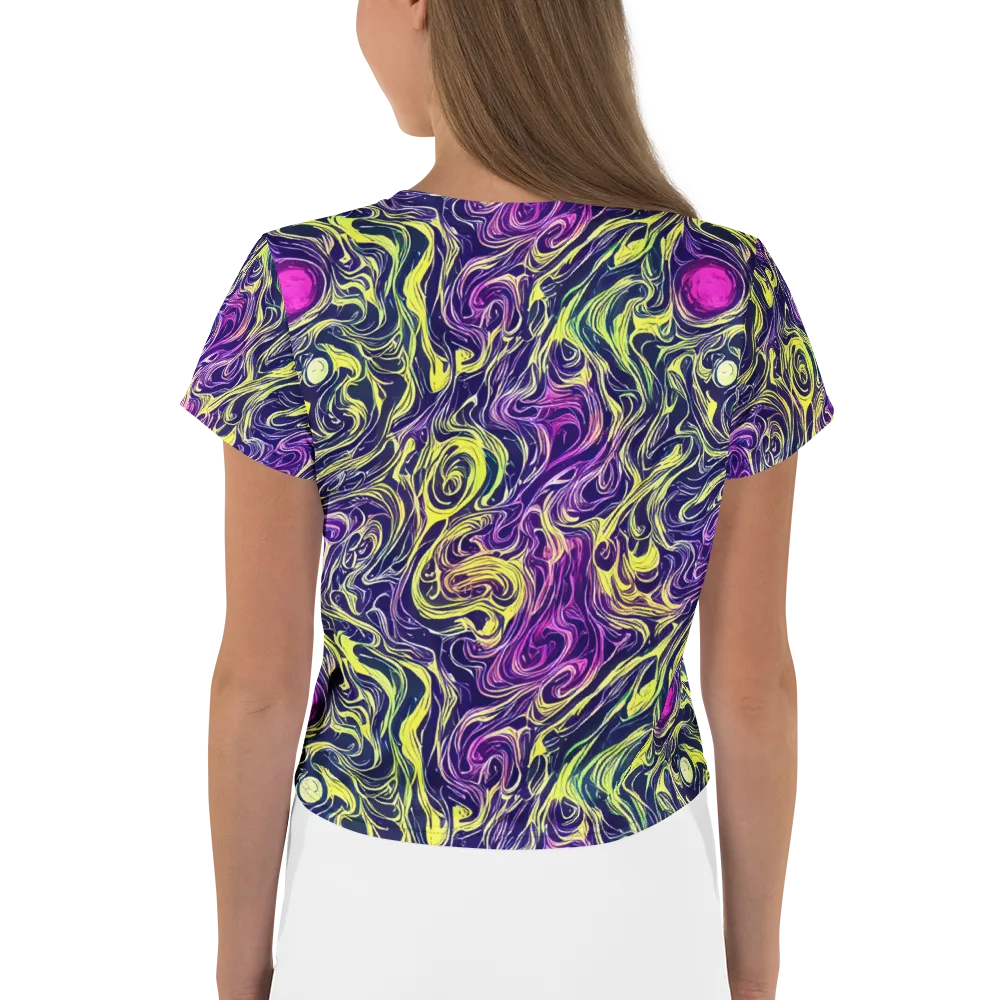 Vivid Drift on Crop Tee — Back