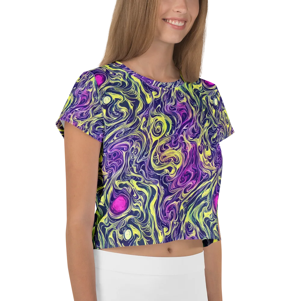 Vivid Drift on Crop Tee — Right