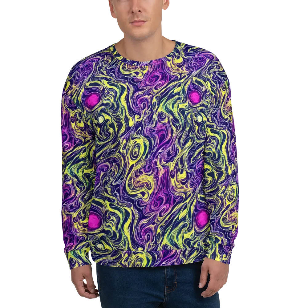 Vivid Drift on Sweatshirt — Front