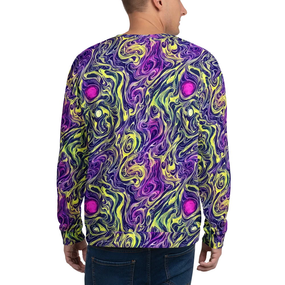 Vivid Drift on Sweatshirt — Back
