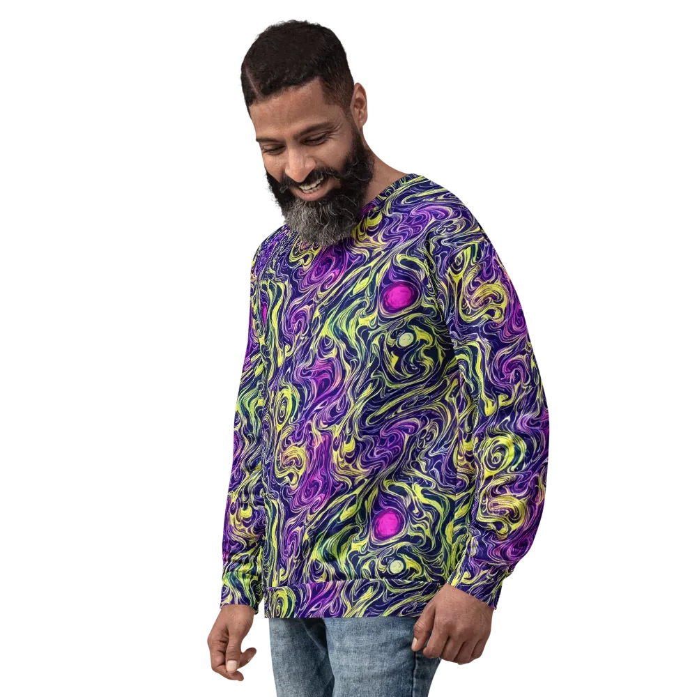 Vivid Drift on Sweatshirt — Left Front