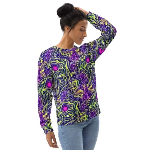 Vivid Drift on a Sweatshirt