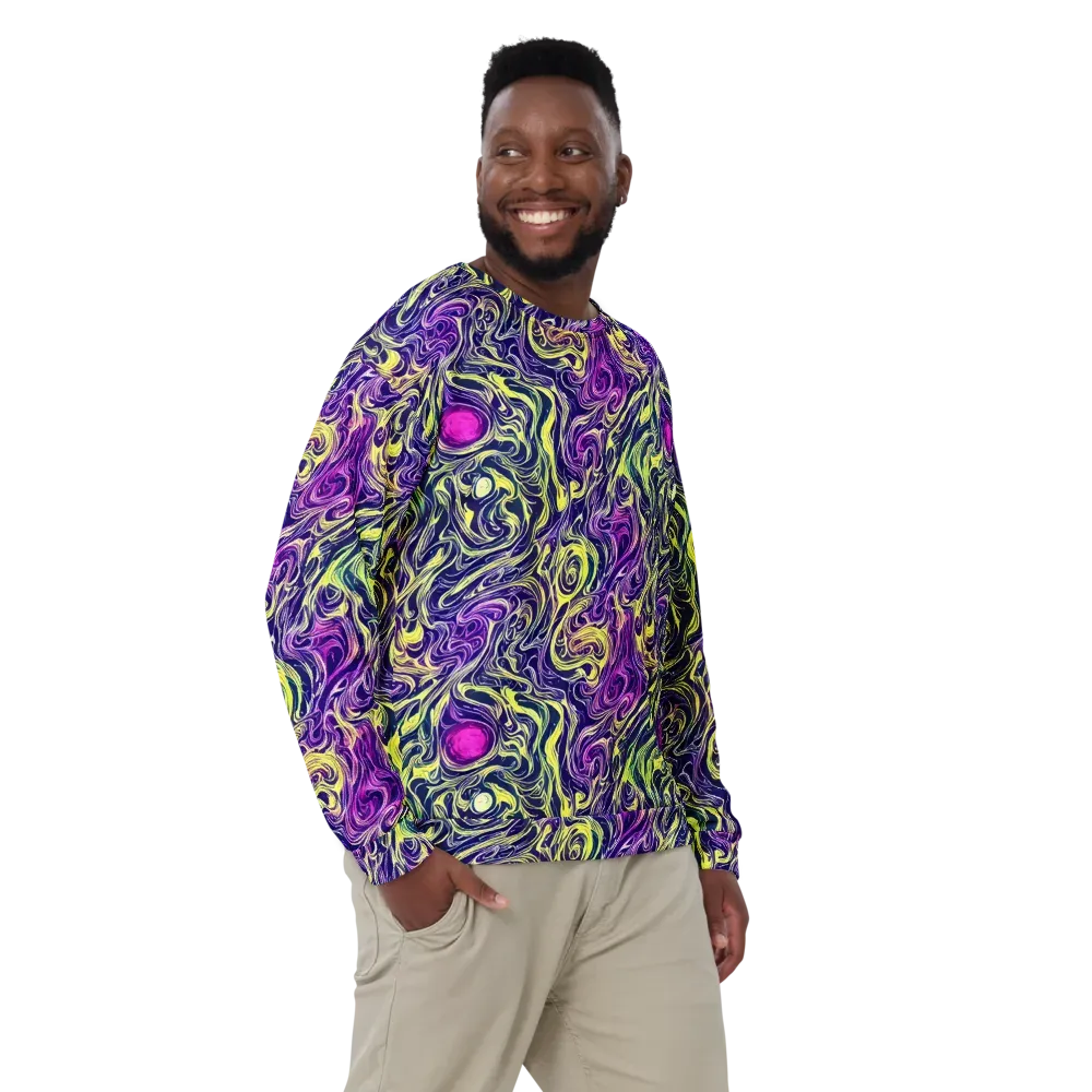 Vivid Drift on Sweatshirt — Front