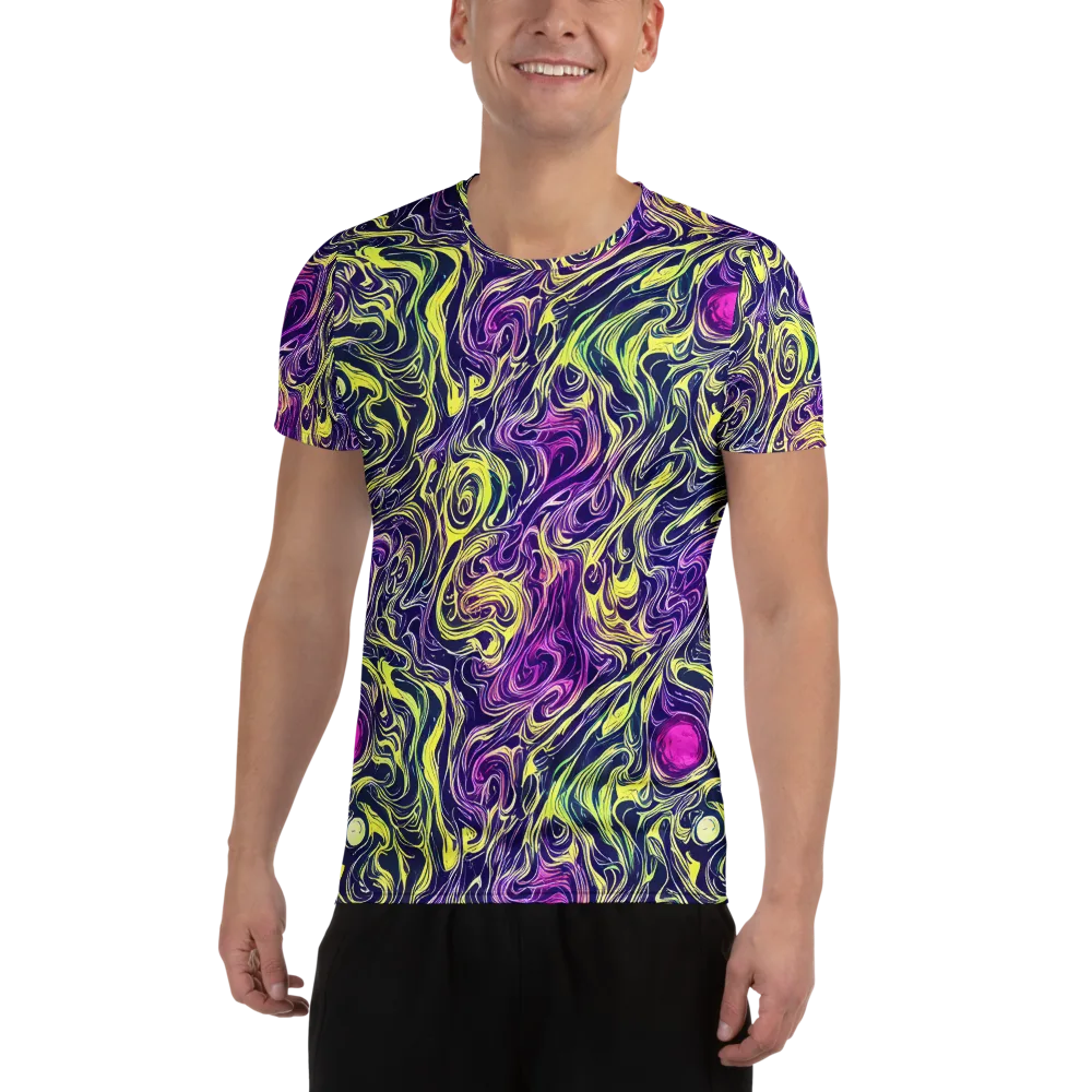 Vivid Drift on Men's Athletic T-Shirt — Front