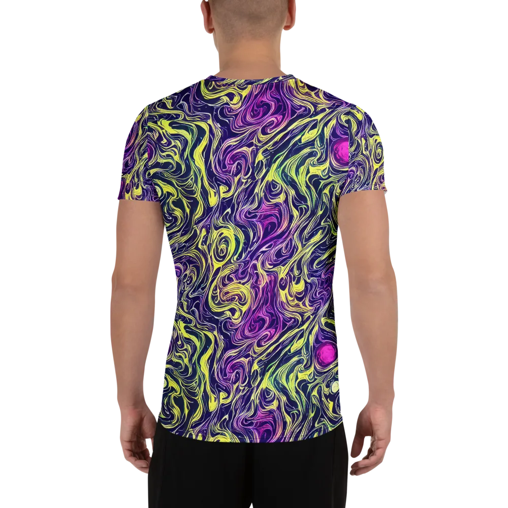 Vivid Drift on Men's Athletic T-Shirt — Back