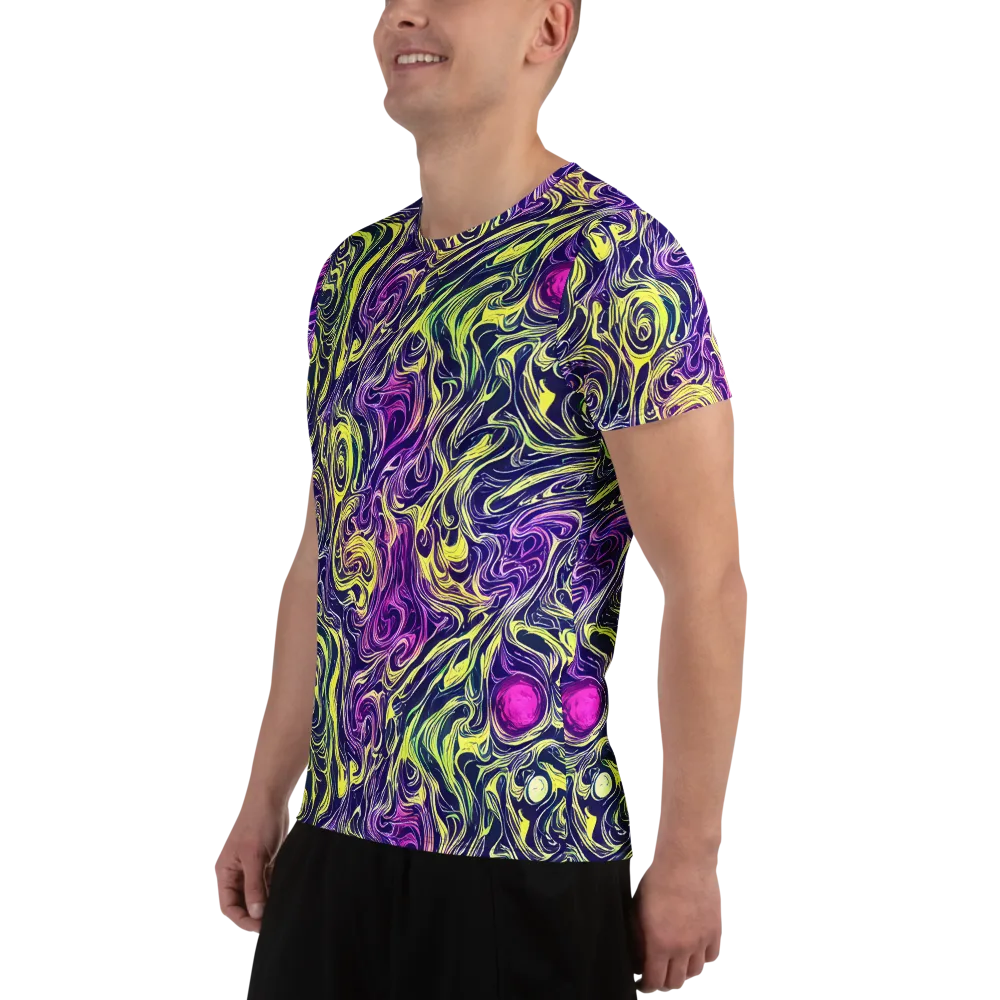 Vivid Drift on Men's Athletic T-Shirt — Left