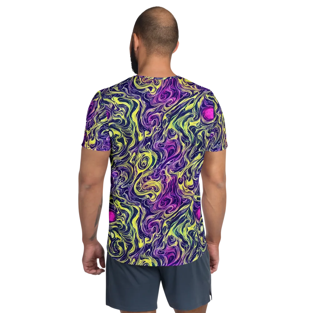 Vivid Drift on Men's Athletic T-Shirt — Back