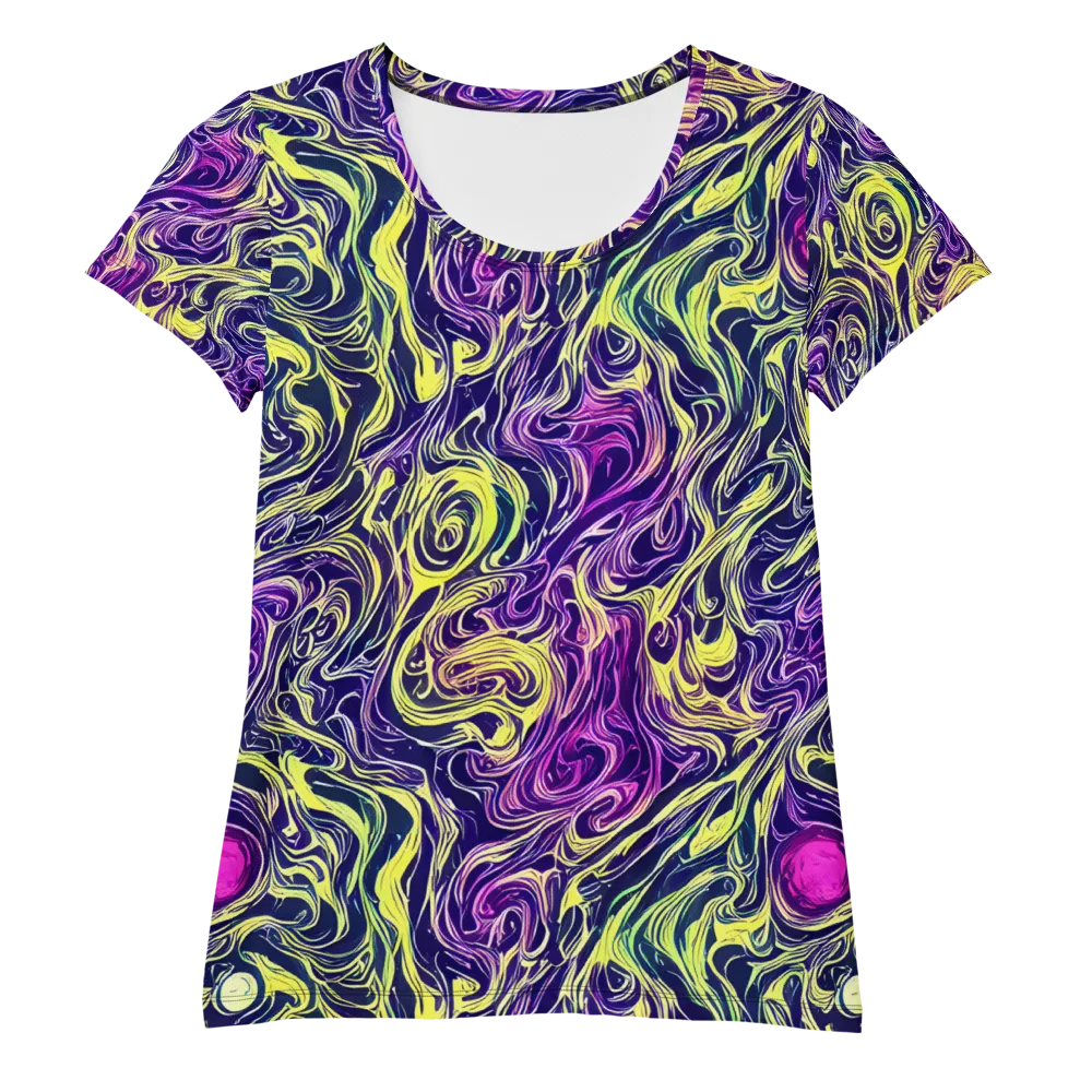Vivid Drift on Women's Athletic T-Shirt — Front