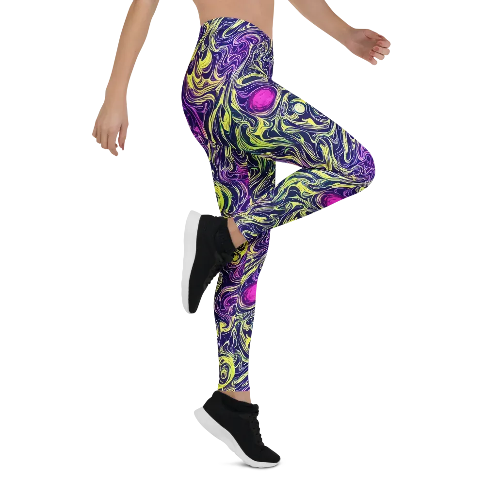 Vivid Drift on Leggings — Right