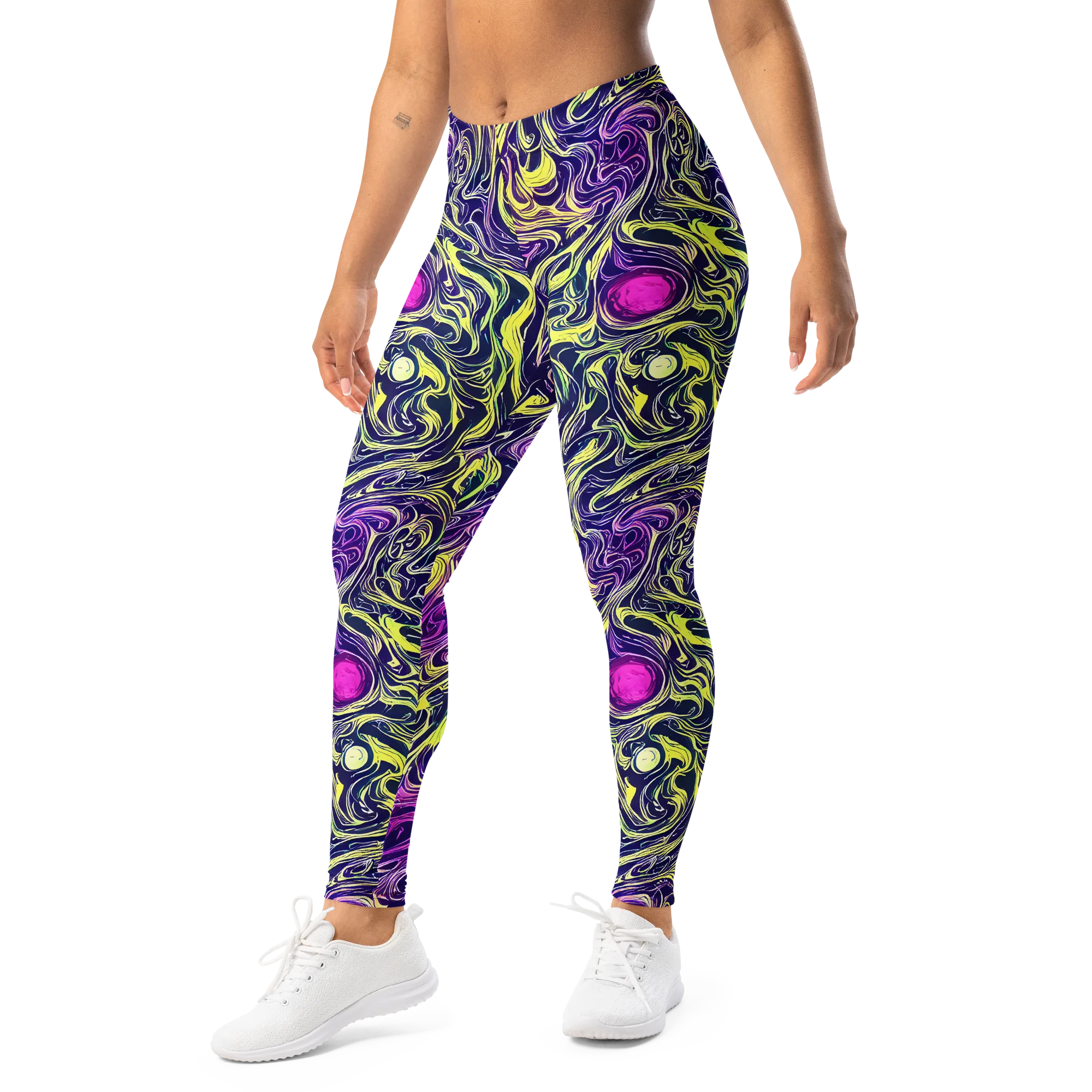 Vivid Drift on Leggings — Left Front