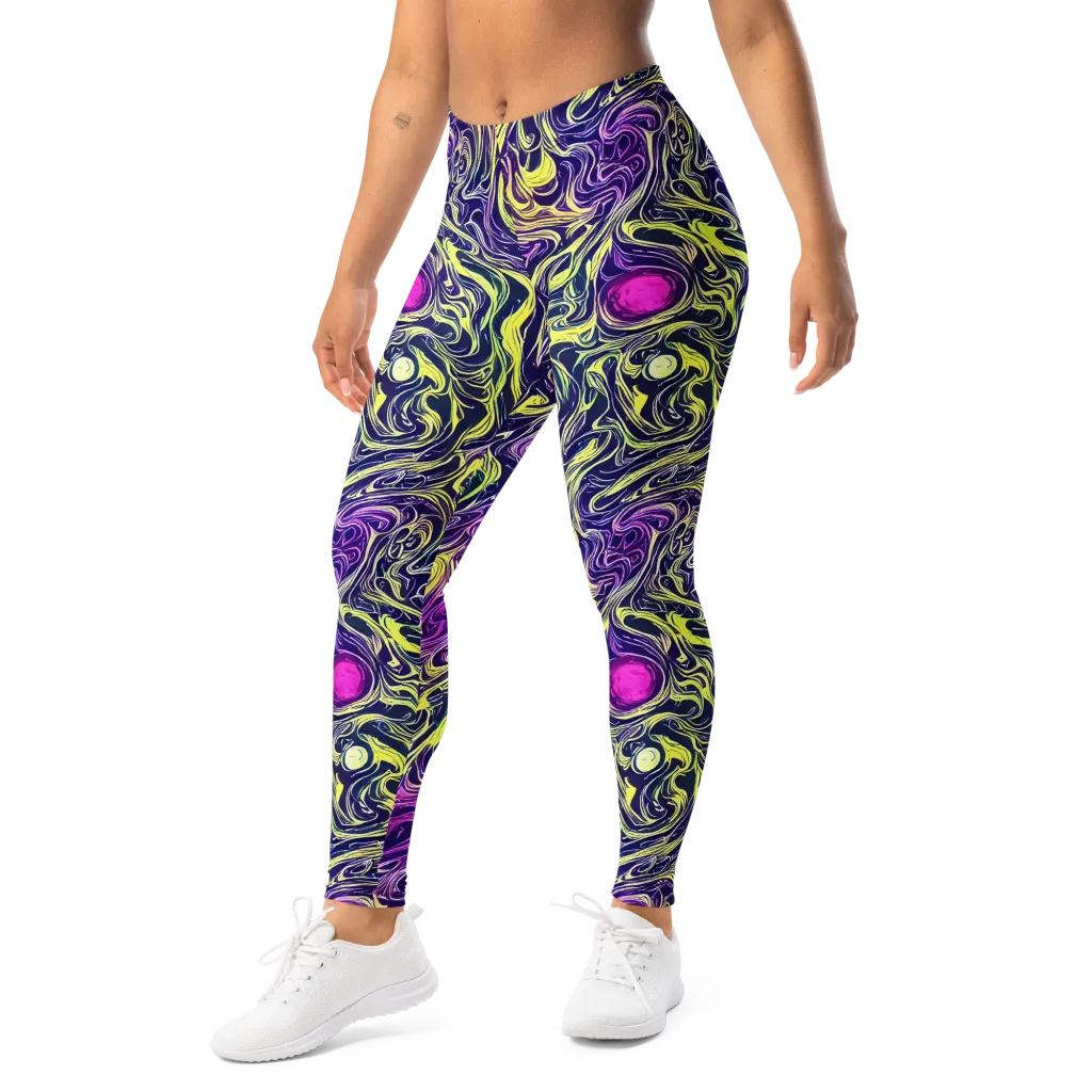 Vivid Drift on Leggings — Left Front